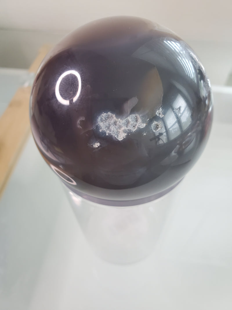 Volcano Agate Sphere - Purple/Grayish