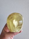 Yellow Fluorite Skull