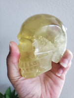 Yellow Fluorite Skull