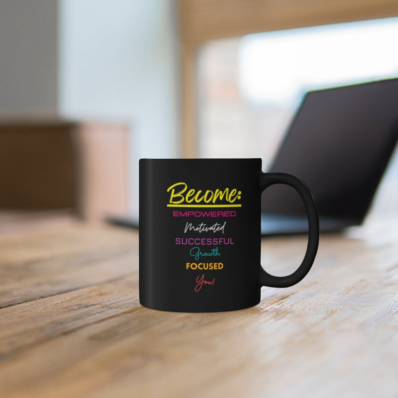 Underestimate Me That'll Be Fun Black Coffee Mug, 11oz Inspiring